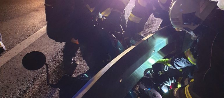 Motorradunfall auf B127