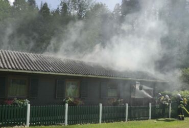 Brand eines Wochenendhauses im Großen Rodltal