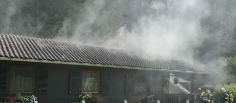 Brand eines Wochenendhauses im Großen Rodltal