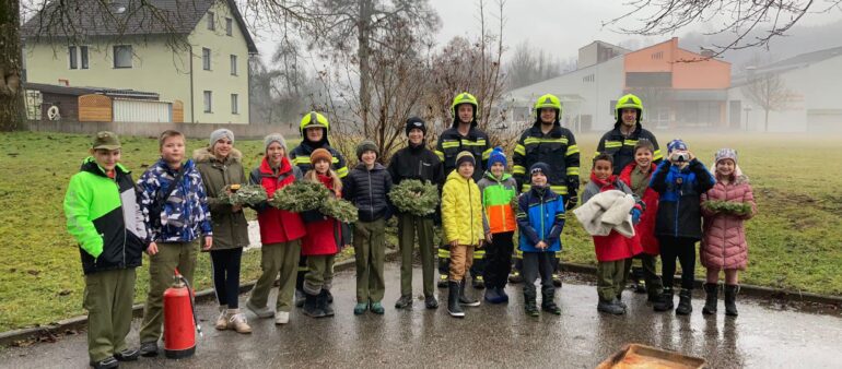 Jugendübung Adventkranzbrand